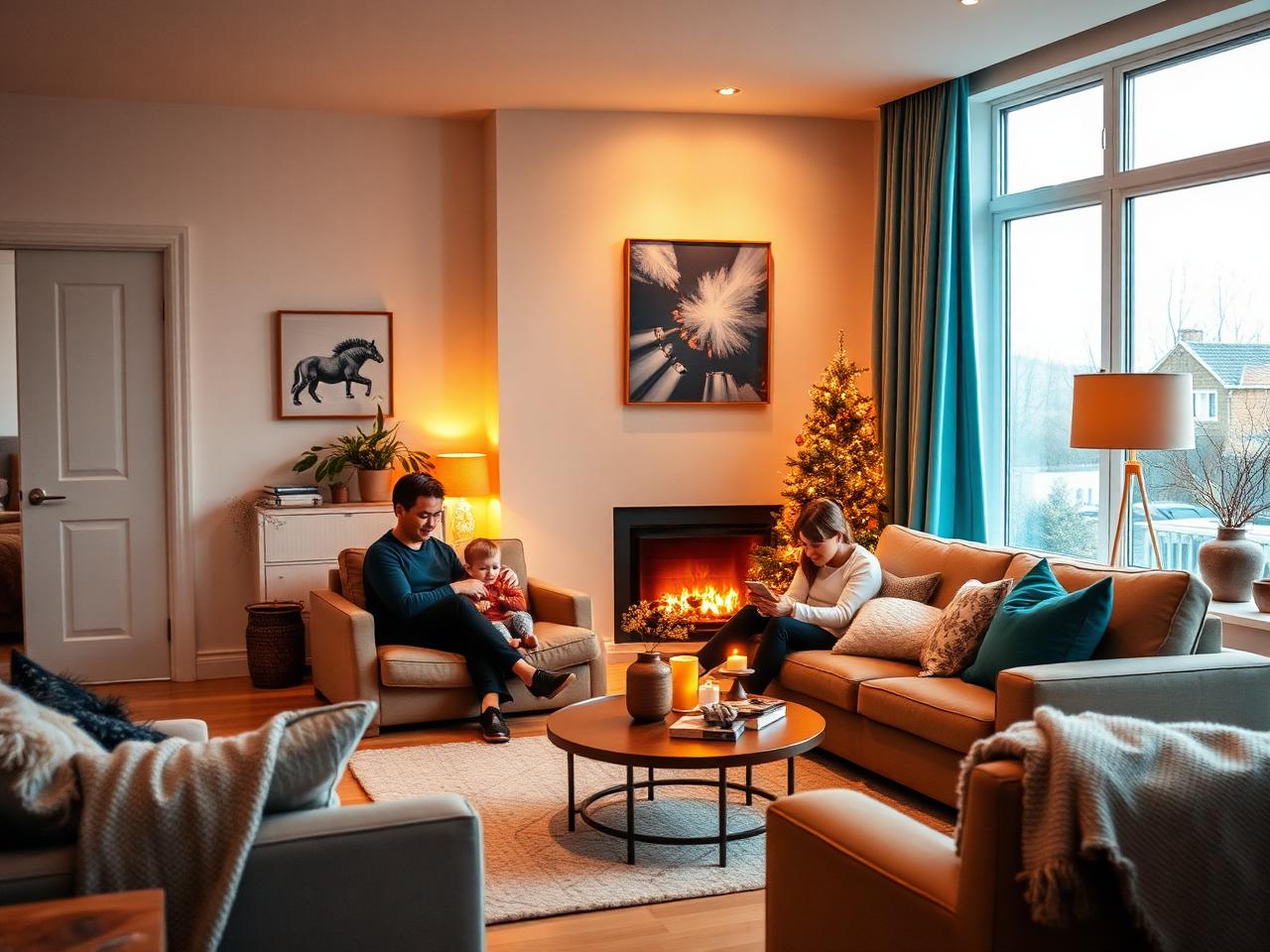 A warm, modern home with efficient heating